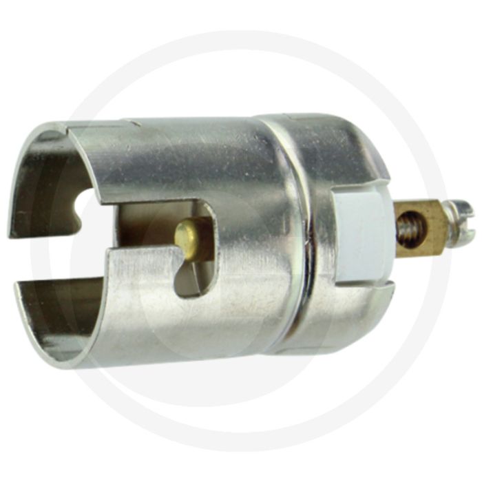 Fitting BA15s 2-polig Metaal Ø17mm H30mm Fitting BA15s 2-polig Metaal Ø17mm H30mm