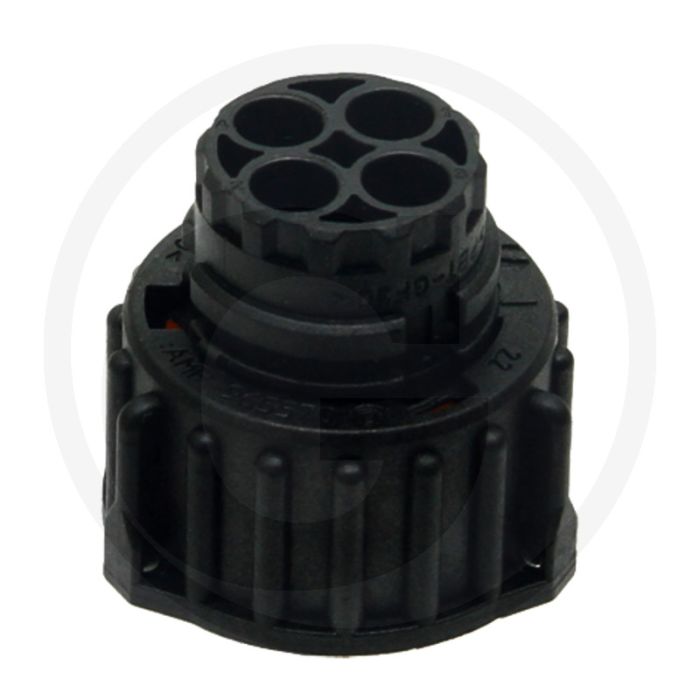 Stekkerhuis 4-polig Ø32,8mm IP69K Zwart