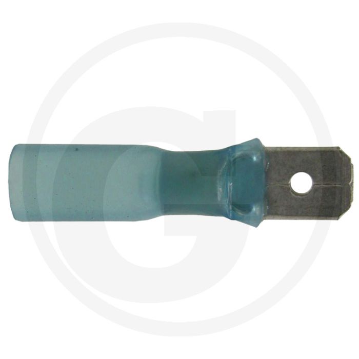 Vlakstekker 6,3 mm Blauw 1,5-2,5 mm²