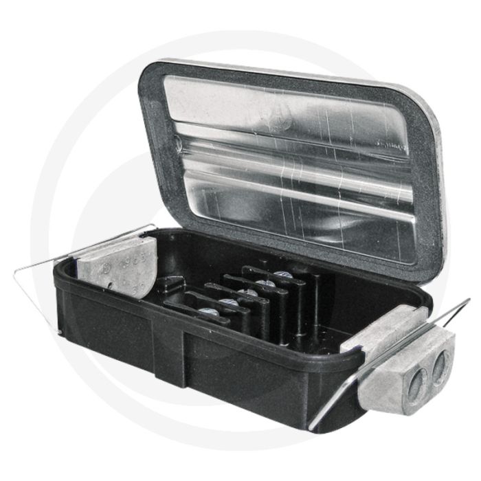 Verdeeldoos 6-polig IP54 met aluminium deksel