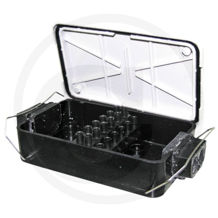 Verdeeldoos kunststof 12 polen IP6K met deksel 120x87x36mm