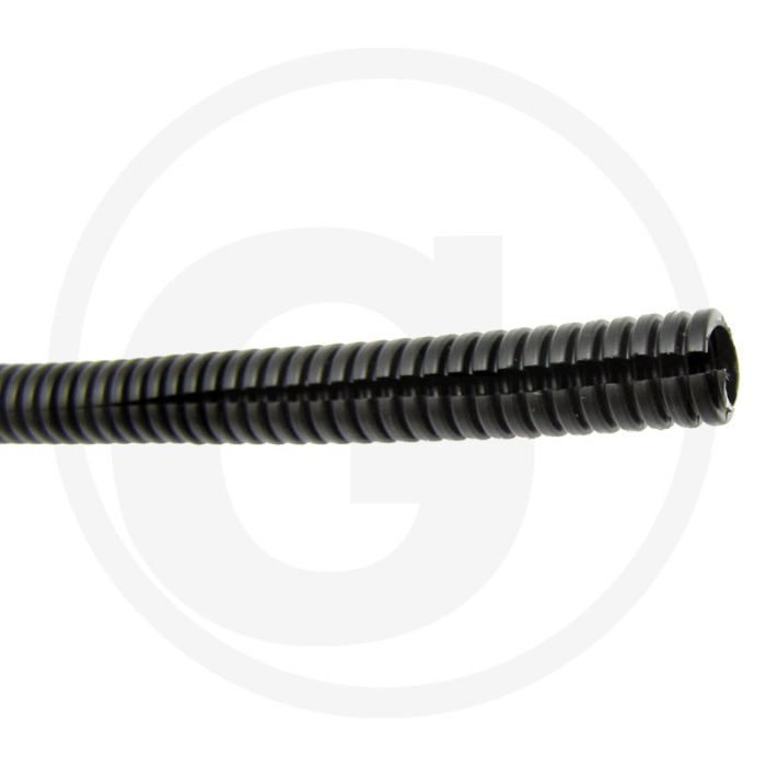 Flexibele buis zwart gespleten Ø5,9/8,6mm PP 50m rollengte