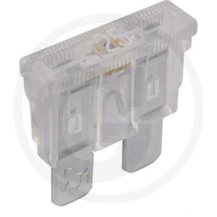 Steekzekeringen, standaard, met waarschu (32 volt maximaal / 25 A | wit | VPE 10)