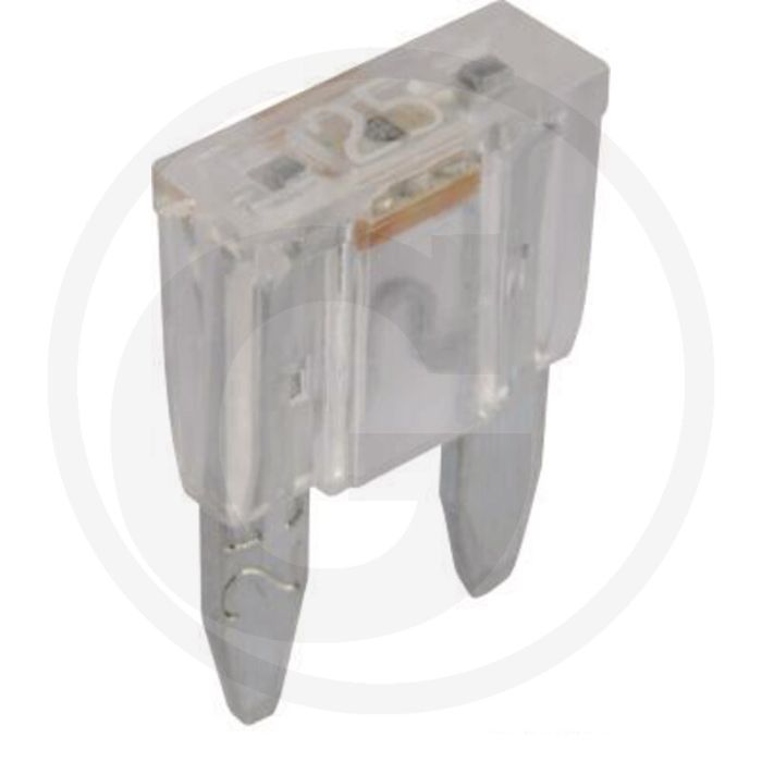 Steekzekeringen, Mini, met waarschuwings (32 volt maximaal / 25 A | wit | VPE 10 | blister)