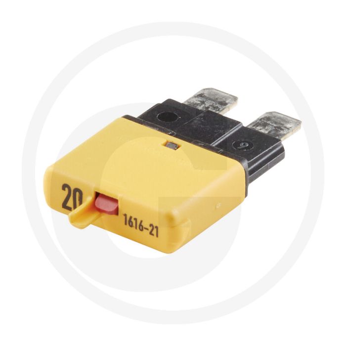 HELLA Automatische zekering, standaard (32 volt maximaal / 20 A | geel | resetbaar)