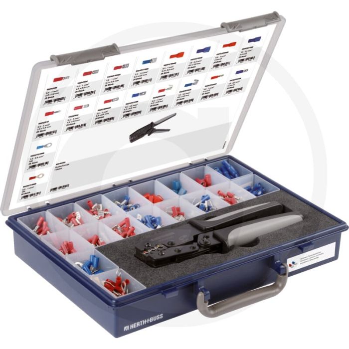Kabelschoentjes assortiment (421-delig, inclusief krimptang)