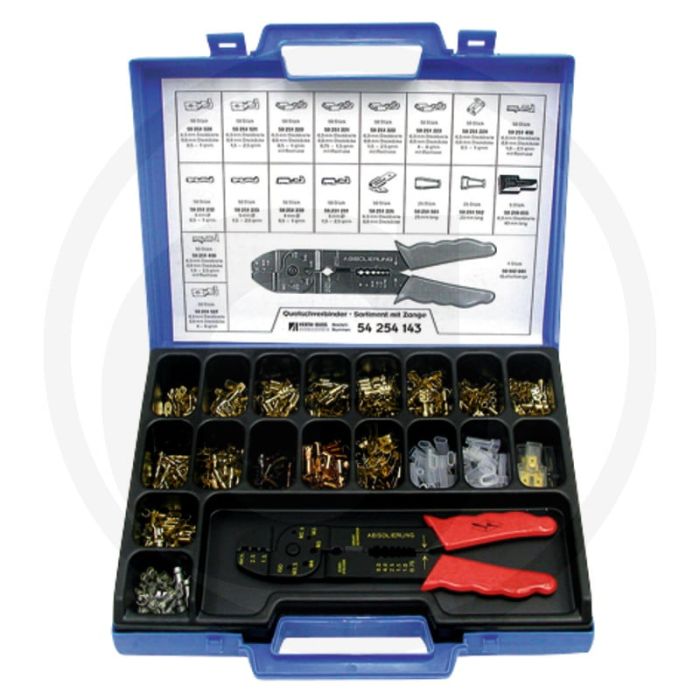 Kabelschoentjes assortiment 806-delig + krimptang