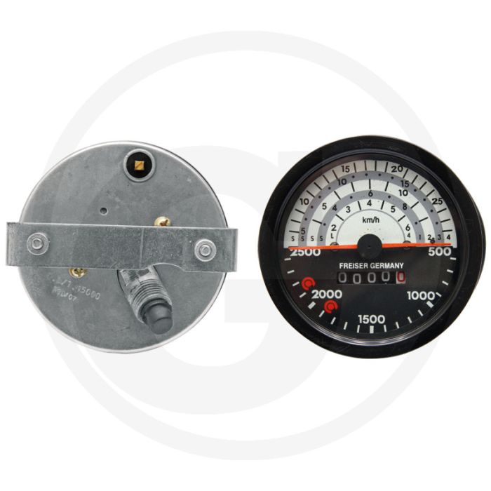 Tractormeter (Ø: 100 mm | Asaansluiting: 45°)