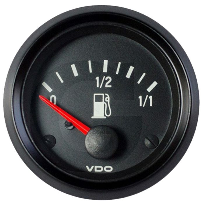 VDO Tankanzeige 52mm 12V 3-180 Ohm Schwarz Cockpit International