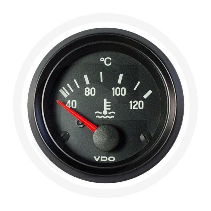 VDO Temperaturanzeige 52mm 12V +40°C bis +120°C Schwarz Cockpit International VDO Temperaturanzeige 52mm 12V +40°C bis +120°C Schwarz Cockpit International