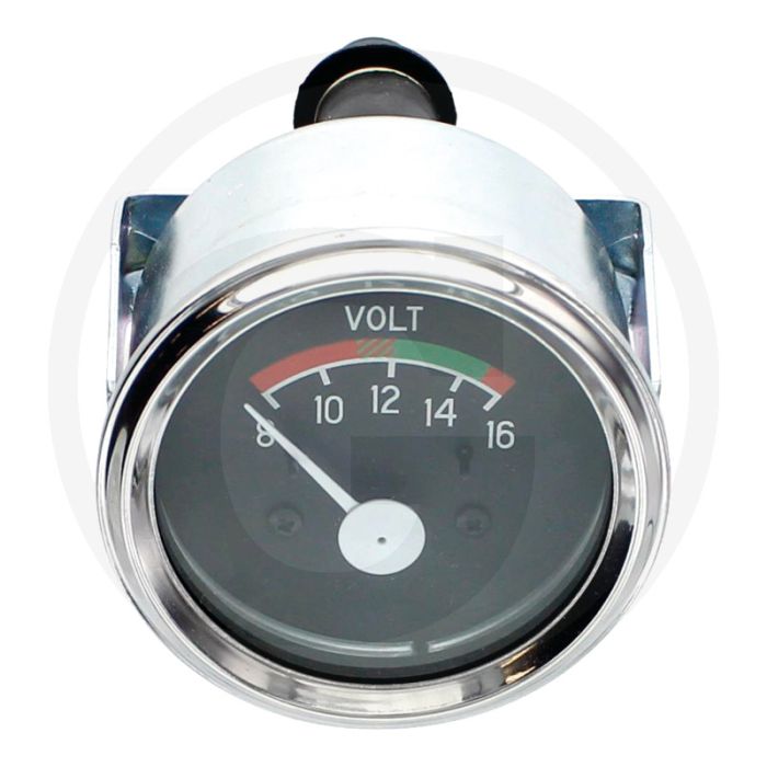 Voltmeter 8-16V zwarte ring