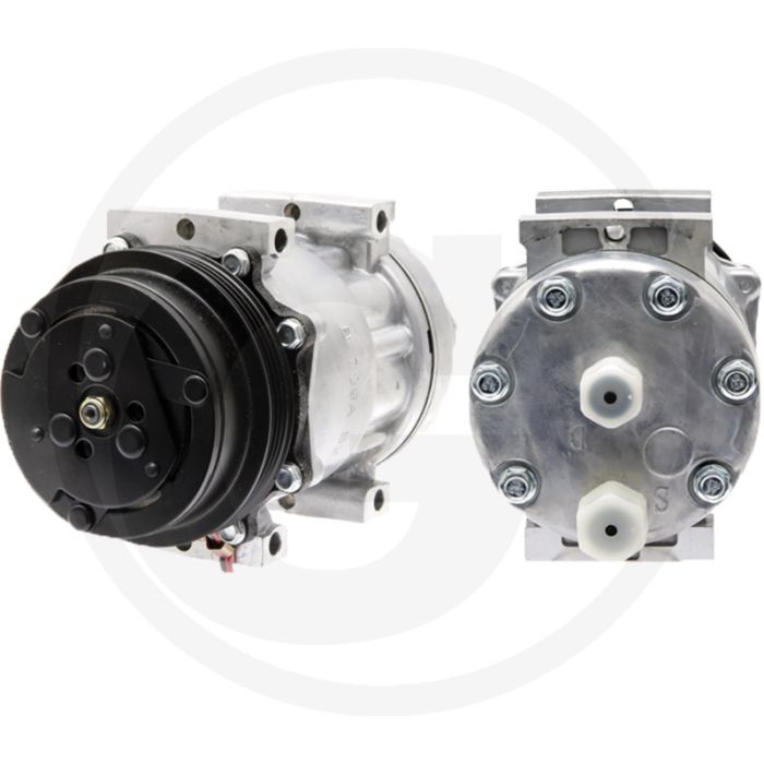 Aircocompressor 12V R134a PAG46 135ccm Ø119mm 4‑groeven