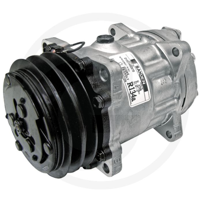 AKS-Dasis Aircocompressor 12V R134a Poelie 132mm 2-groeven