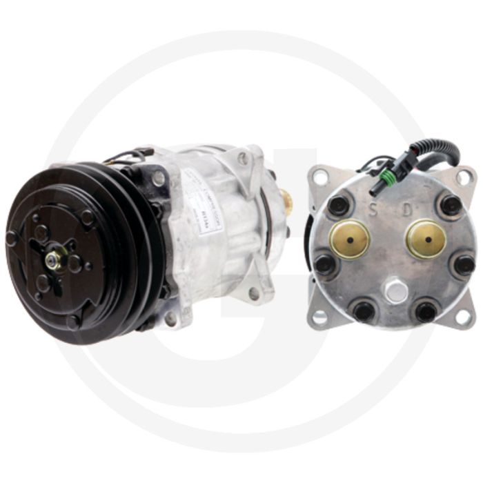 Airco 12V R134a Compressor 132mm 2-groeven