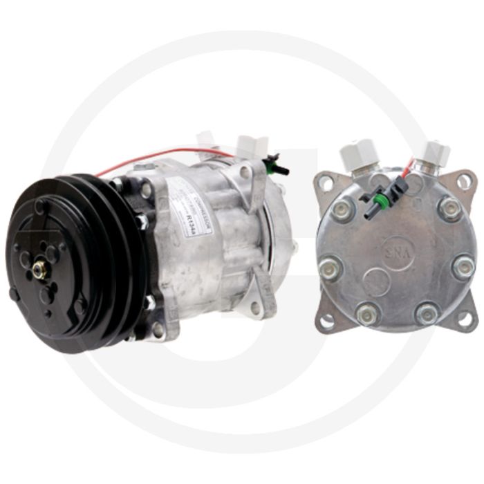 Airco 12V R134a Compressor 2-groeven 132mm Poelie