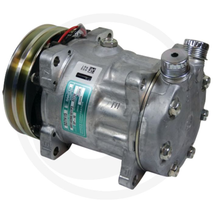 SANDEN Aircocompressor 12V R134a Poelie Ø119mm 2-groeven