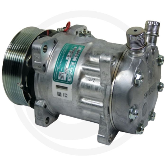 SANDEN airco 12V R134a Poelie Ø119mm 8-groefs
