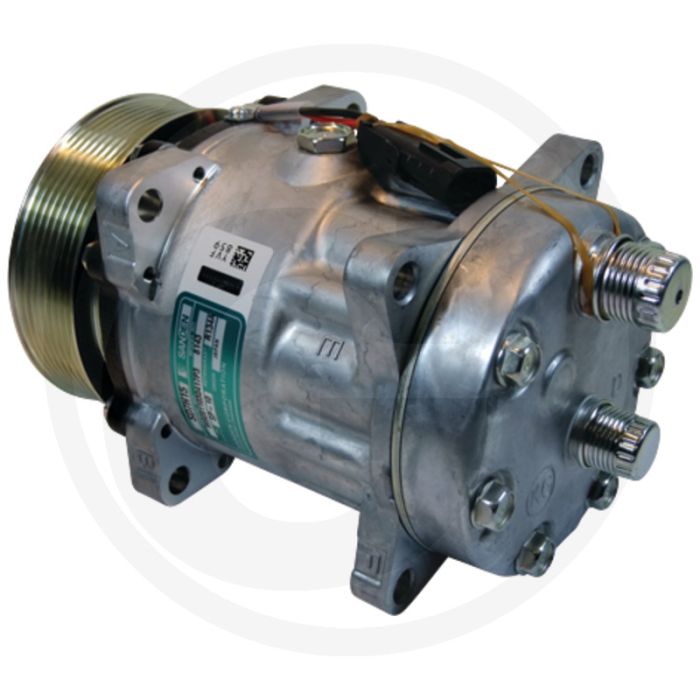 SANDEN airco 12V R134a Poelie 119mm 8-groeven
