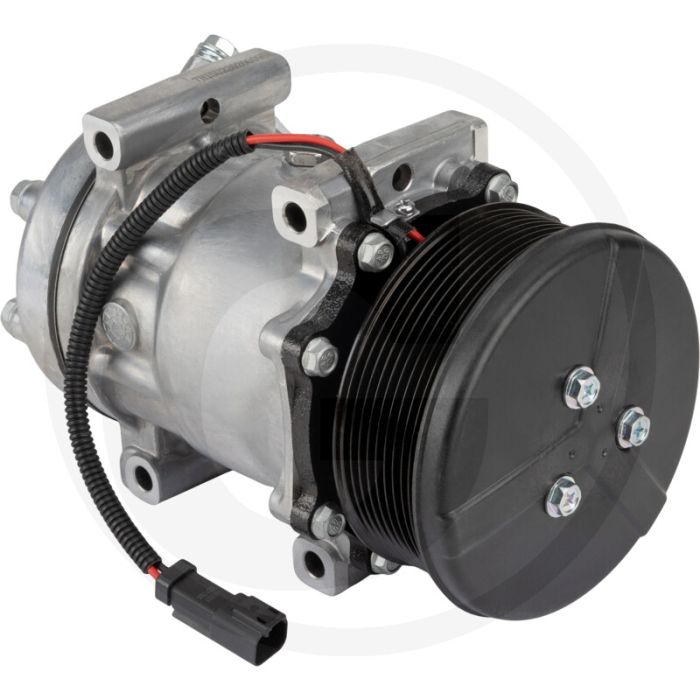 Aircocompressor 12V R134a PAG46 240ccm Ø120mm 8-groeven