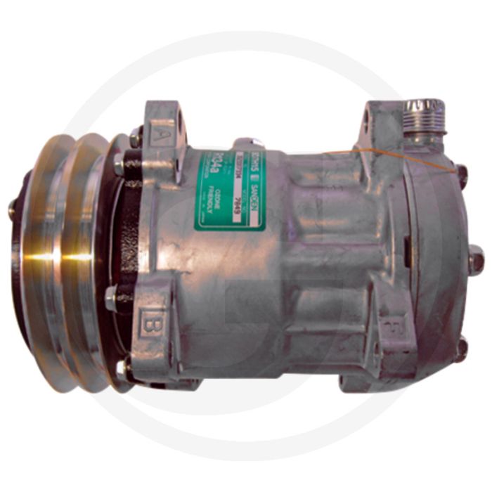 MAHLE Aircocompressor 12V R134a PAG46 Ø132mm 2-groeven