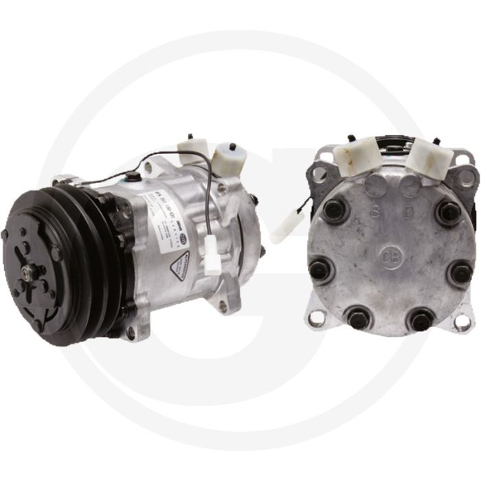 MAHLE Aircocompressor 12V R134a PAG46 135ccm Ø132mm 2-groeven