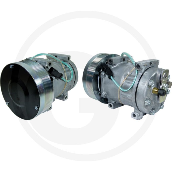 SANDEN Aircocompressor 12V R134a Ø119mm 8-groeven