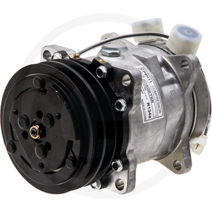 AKS-Dasis Aircocompressor 12V R134a Ø125mm 2-groef