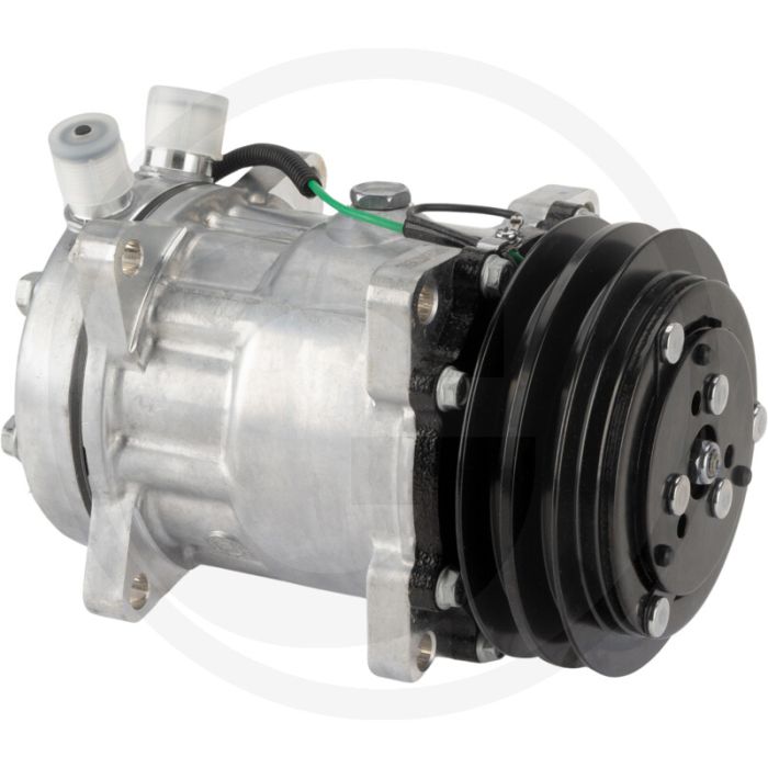 SANDEN Aircocompressor 24V R134a Poelie Ø132mm 2-groeven