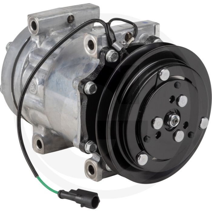 Aircocompressor 24V R134a Poelie 135mm