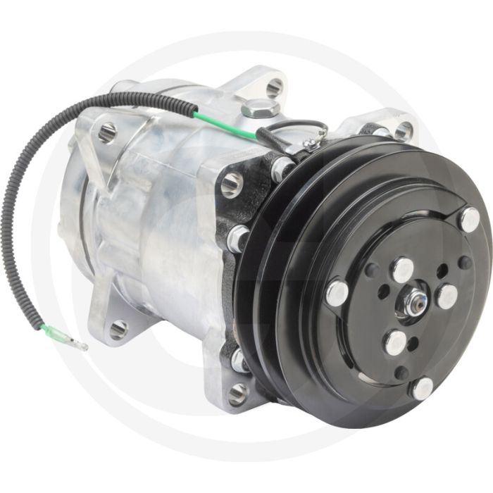 Aircocompressor 24V R134a PAG46 135ccm Ø132mm 2-groeven