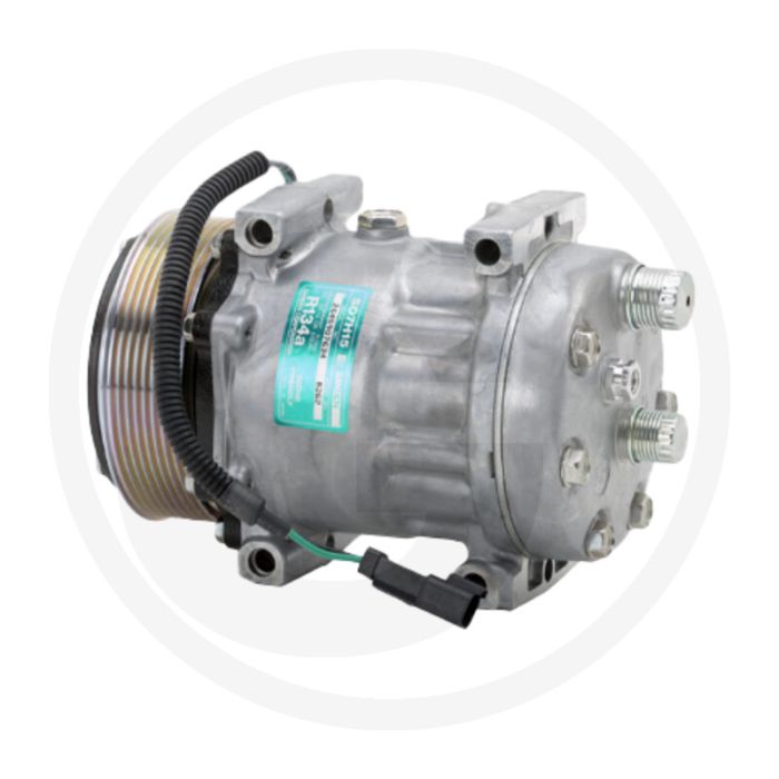 SANDEN Aircocompressor 24V R134a Ø119mm 8-groeven