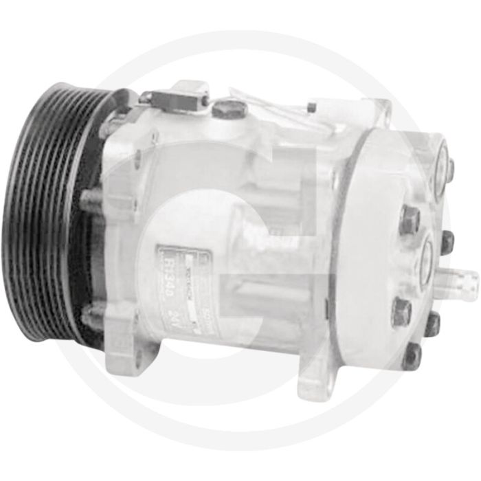 MAHLE Aircocompressor 24V R134a PAG46 Ø132mm 8-groeven PAD