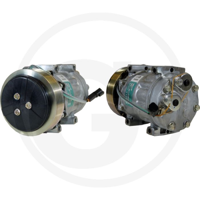 SANDEN Aircocompressor 24V R134a Poelie 132mm 8-groeven