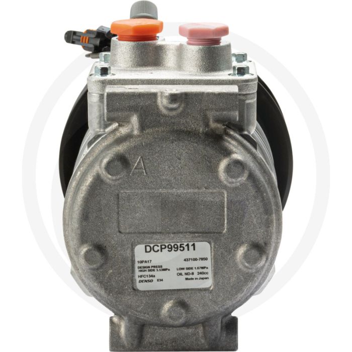 Denso Aircocompressor 24V R134a Poelie 140mm 8-groeven