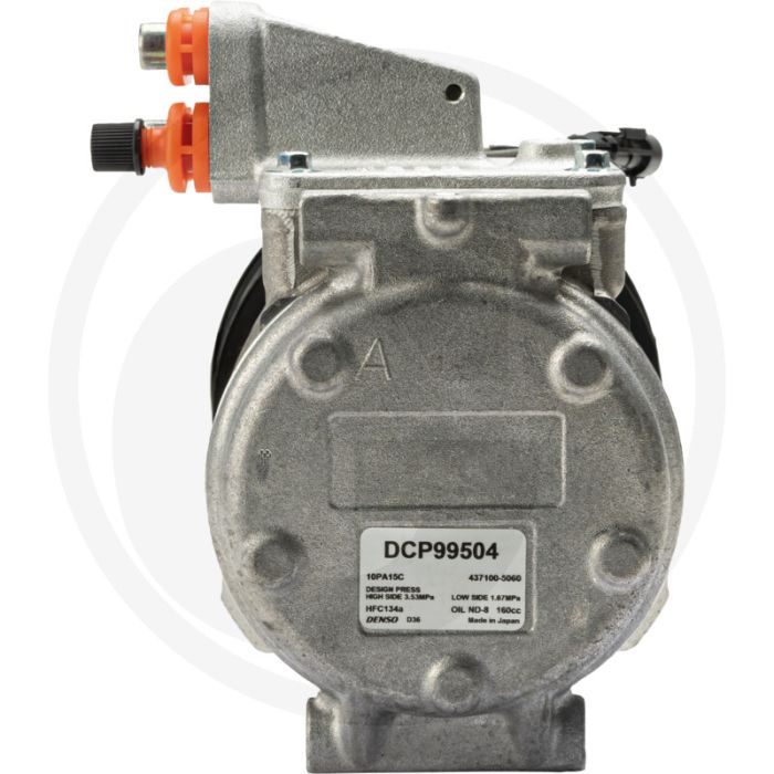 Denso Aircocompressor 12V R134a 130mm 2-groeven