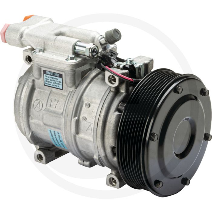 Denso Aircocompressor 24V R134a Poelie 140mm 8-groeven