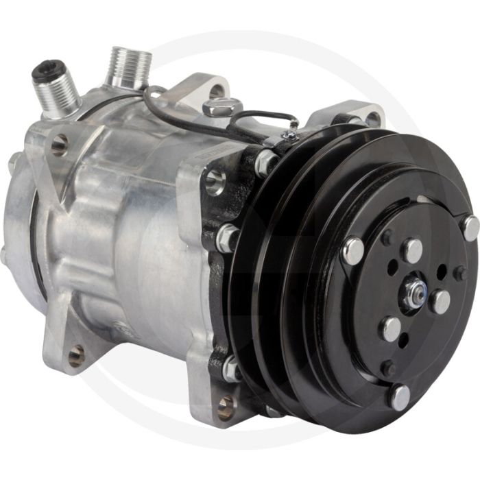 Aircocompressor 24V R134a 132mm 7-zuiger