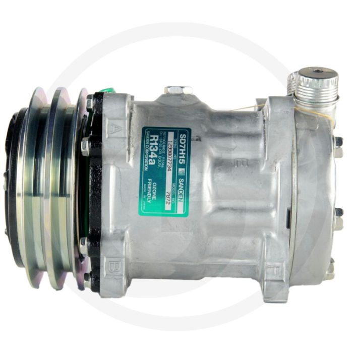 SANDEN Klimakompressor 24V R134a SD7H15 7872 Poelie 132mm 2-groeven