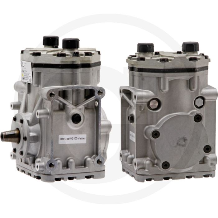 Aircocompressor 12V R134a PAG46 geschikt voor Case IH 86-serie en Hydro 100