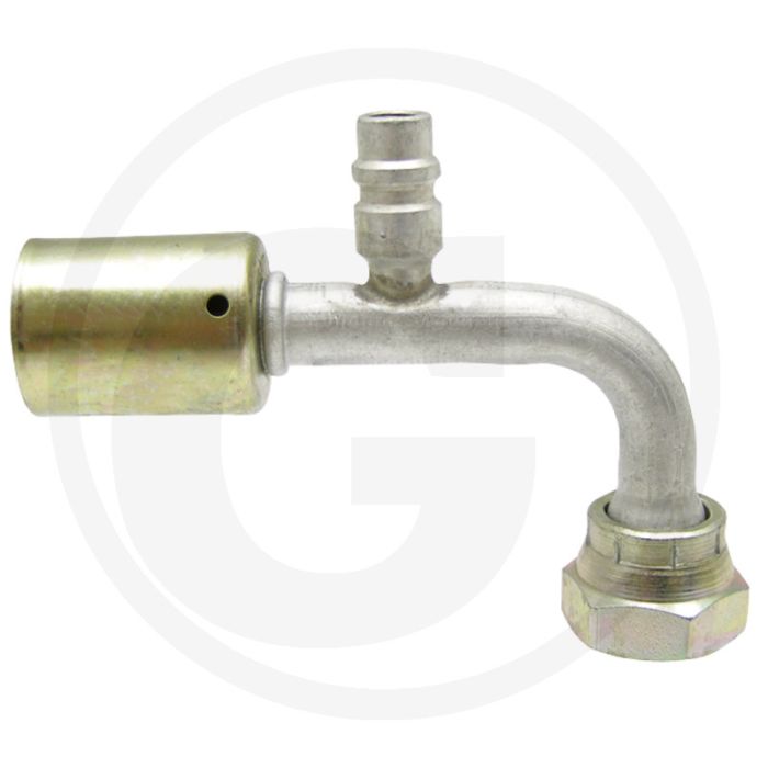 WAECO Koppeling 90° Aluminium 7/8"-14UNF Gr.10 (1/2") DN13