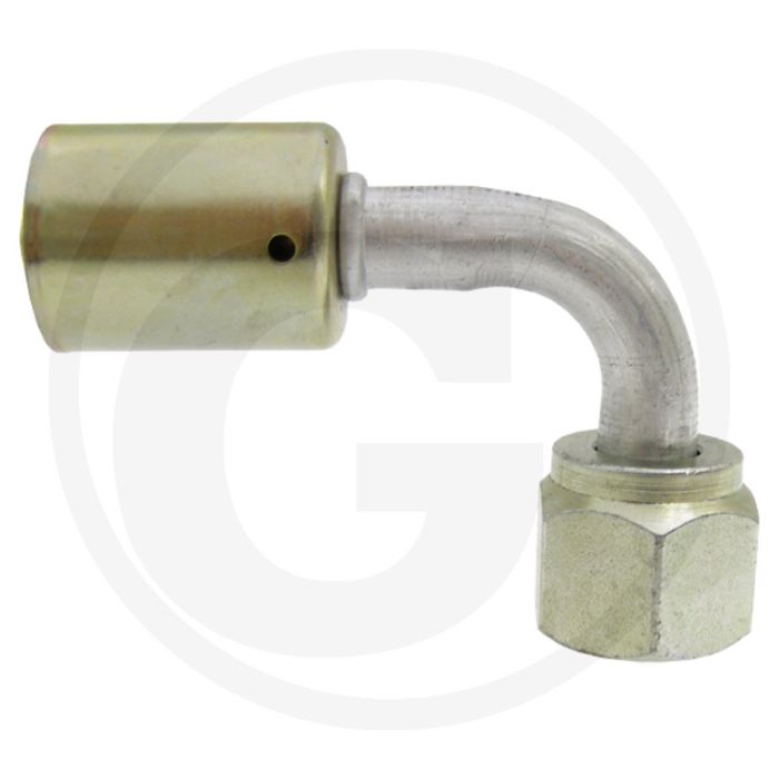 WAECO Koppeling 90° Aluminium 7/8"-14UNF-2B Gr.10 (1/2") DN13