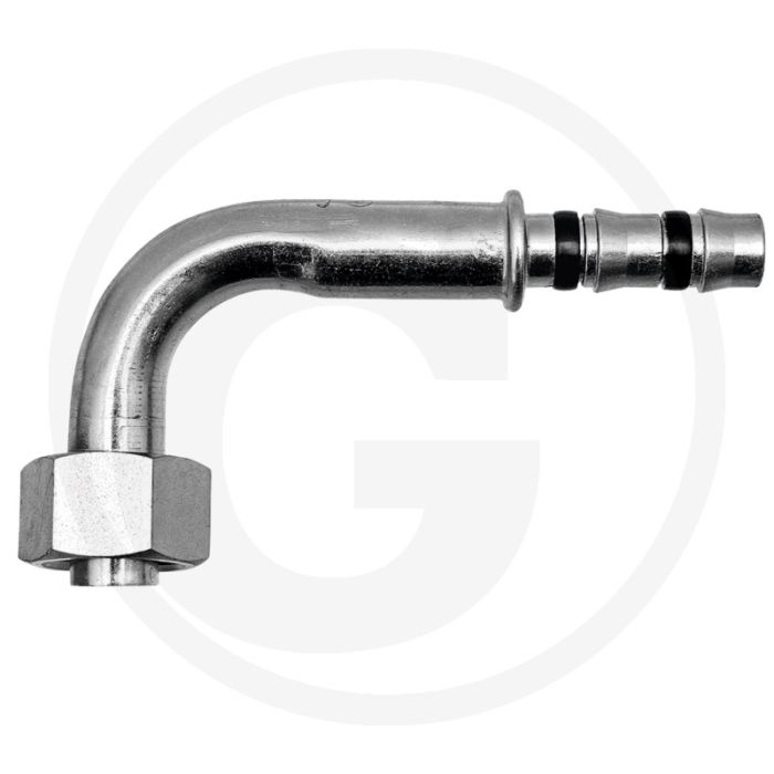 Manuli Koppeling 90° IG 5/8”-18-UNF 08 | Gr.8 DN10 | Aansluiting F | A=79mm B=40,4mm