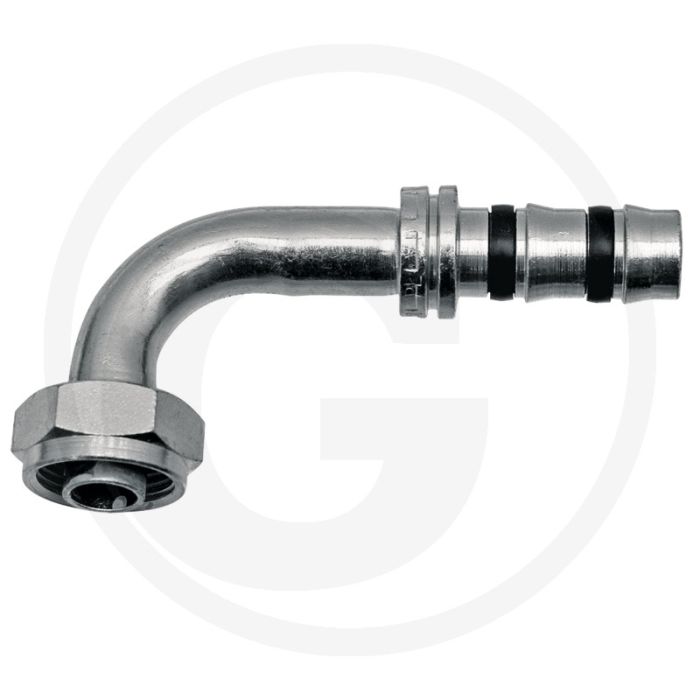 Manuli Koppeling 90° IG 1”-14-UNS 10 DN13 Gr.10 (1/2”) F-Aansluiting