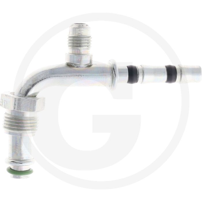 Manuli Koppel. 90° AG 5/8”-18-UNF 06 met 1/4SAE – Koppeling 90° DN8 Gr.6