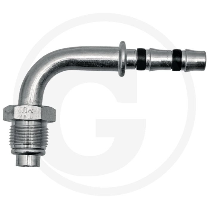 Manuli Koppeling 90° AG 1.1/16”-16-UN 12 | Gr.12 (5/8") DN16 M-aansluiting