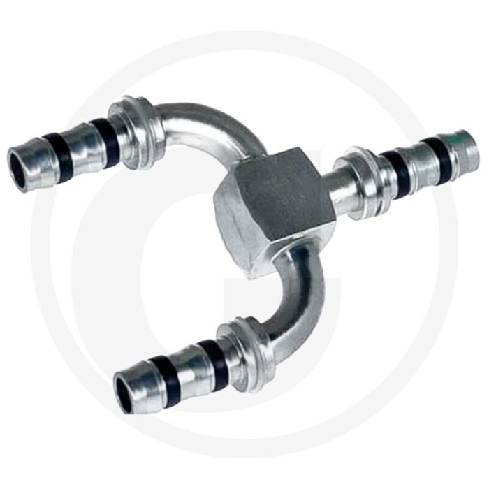 Manuli Y koppeling 08 08 08 – Koppeling maat 8 DN10, Gr.8 (13/32")