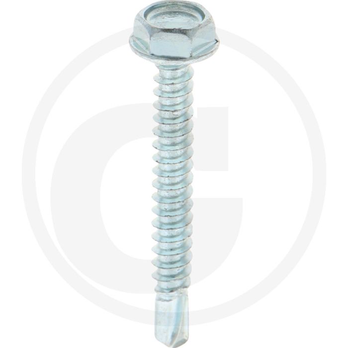 VPE500 zelfb. schroeven 4,8x38 DIN 7504 staal gegalvaniseerd zeskantkop flens
