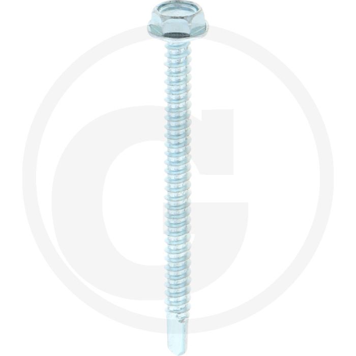 VPE500 zelfb. schroeven 4,8x60 DIN 7504 gegalv. staal zeskantkop met flens