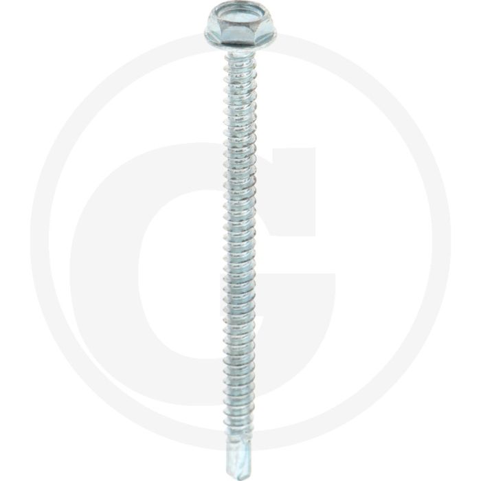 VPE250 zelfb. schroeven 4,8x70 DIN 7504 gegalv. staal zeskantkop flens