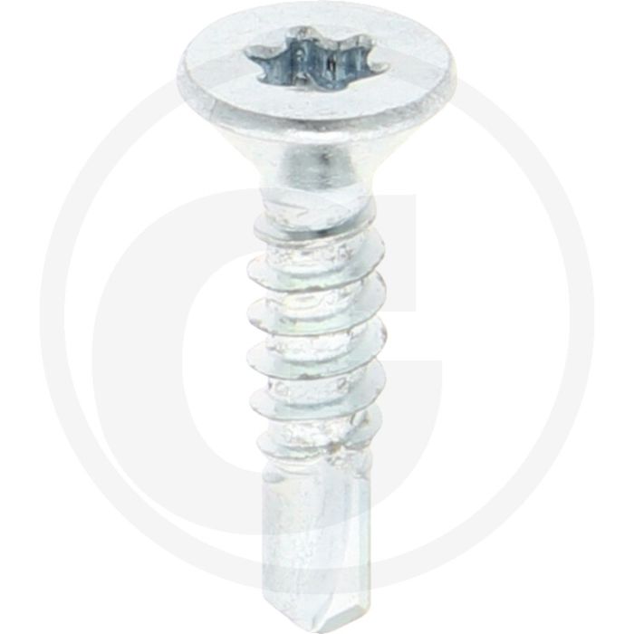VPE1000 zelfb. schroeven 4,8x22 DIN 7504 verzonken kop staal gegalvaniseerd T25